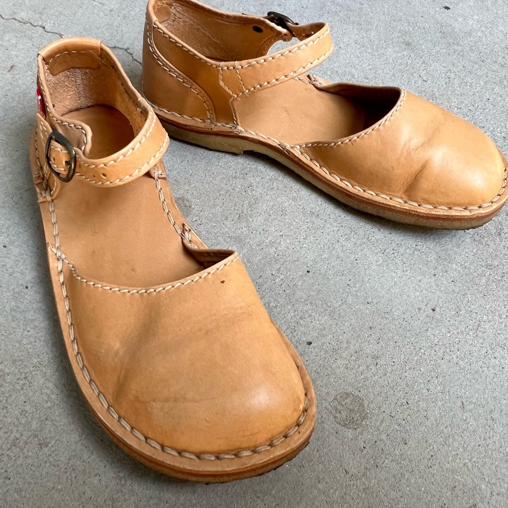 Duckfeet Mols Leather Mary Jane Shoes - Bio Color